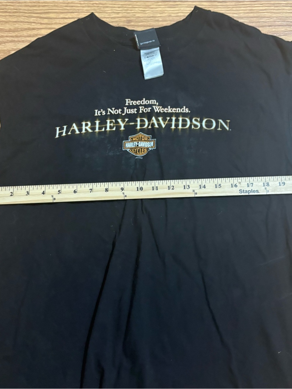 Vintage Harley Davidson Motorcycles Double Sided Tank Top Ohio Biker XL - Picture 6 of 12
